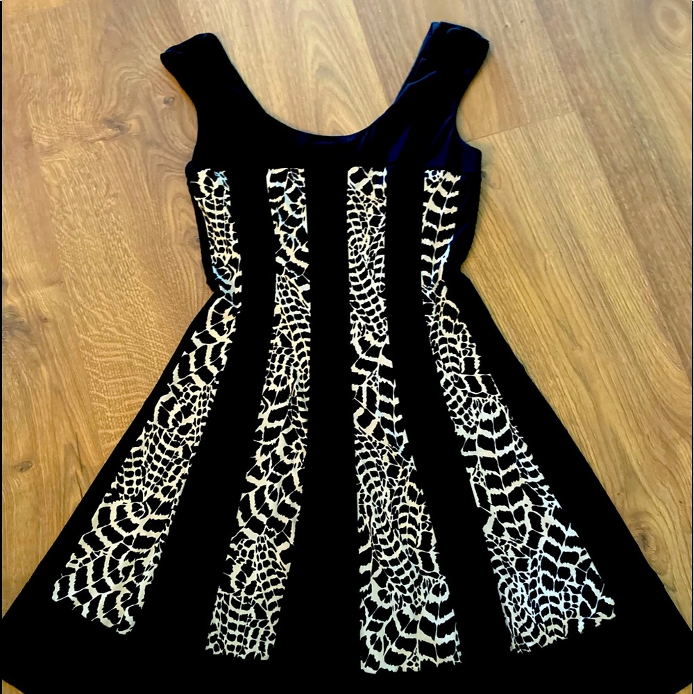 Animal print, flared dress size 12